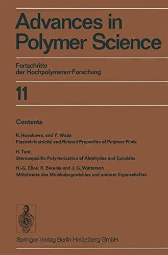 Tapa de Advances in Polymer Science