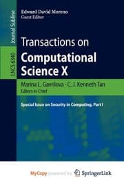 Tapa de Transactions on Computational Science X