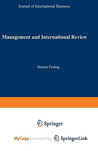 Tapa de Management and International Review