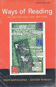 Tapa de Ways of Reading 8e & Writing Across the Curriculum Package