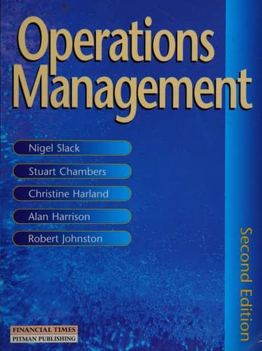 Tapa de Operations management