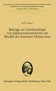 Tapa de Beiträge zur Epidemiologie von Infektionskrankheiten am Modell der humanen Herpesviren