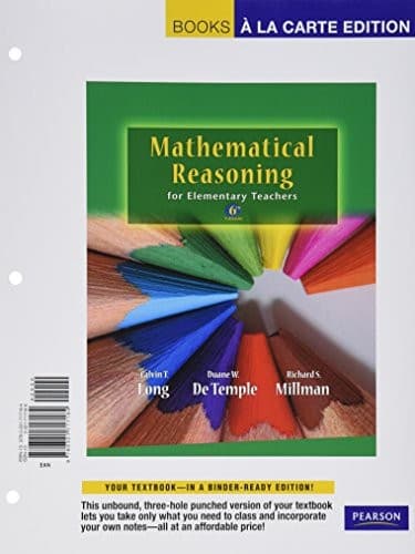 Tapa de Mathematical Reasoning for Elementary Teachers
