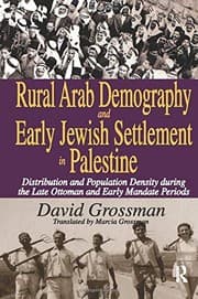 Tapa de Rural Arab Demography and Early Jewish Settlement in Palestine