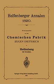 Tapa de Helfenberger Annalen 1890