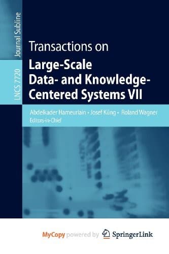 Tapa de Transactions on Large-Scale Data- and Knowledge-Centered Systems VII