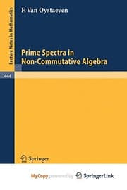 Tapa de Prime Spectra in Non-Commutative Algebra