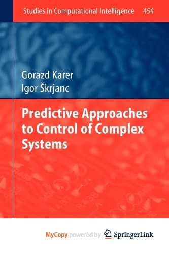 Tapa de Predictive Approaches to Control of Complex Systems