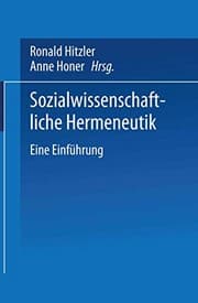 Tapa de Sozialwissenschaftliche Hermeneutik