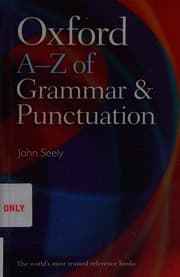 Tapa de Oxford A-Z of grammar and punctuation