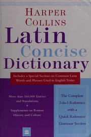 Tapa de Collins Latin dictionary plus grammar