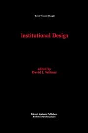 Tapa de Institutional Design