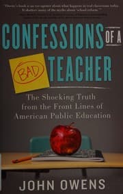 Tapa de Confessions of a bad teacher