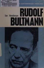 Tapa de Rudolf Bultmann