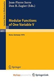 Tapa de Modular Functions of One Variable V