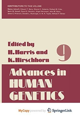 Tapa de Advances in Human Genetics
