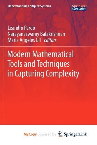 Tapa de Modern Mathematical Tools and Techniques in Capturing Complexity