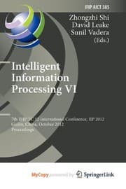 Tapa de Intelligent Information Processing VI