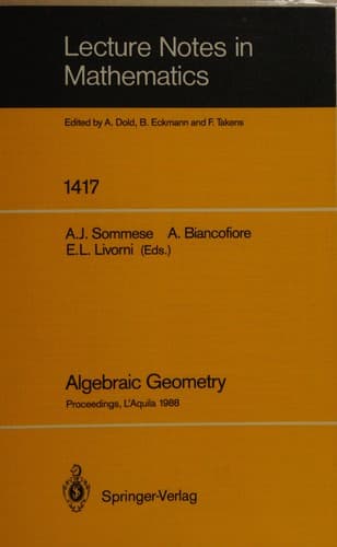 Tapa de Algebraic geometry