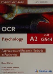 Tapa de OCR A2 psychology
