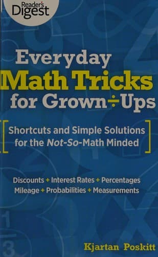 Tapa de Everyday math tricks for grown-ups