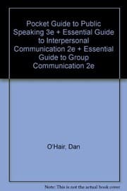 Tapa de Pocket Guide to Public Speaking 3e & Essential Guide to Interpersonal Communication  2e & Essential Guide to Group Communication 2e