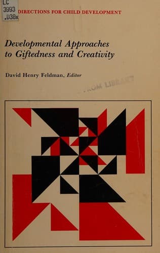 Tapa de Developmental approaches to giftedness and creativity