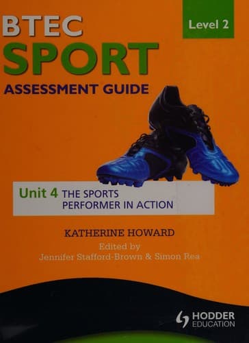 Tapa de BTEC sport level 2 assessment guide