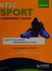 Tapa de BTEC sport level 2 assessment guide