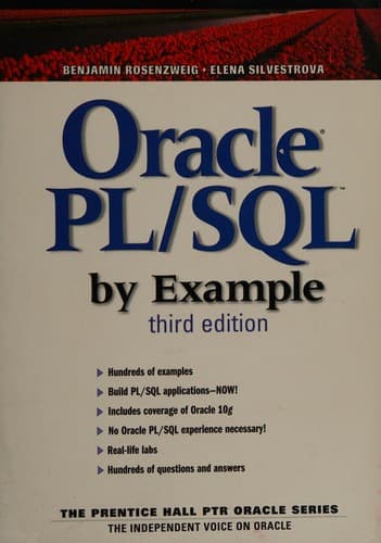 Tapa de Oracle PL/SQL by example