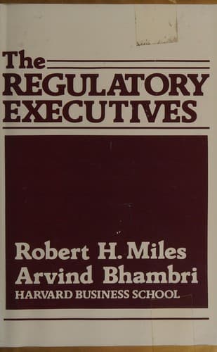 Tapa de The regulatory executives