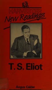 Tapa de T S Eliot Calder