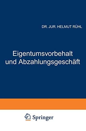Tapa de Eigentumsvorbehalt und Abzahlungsgeschäft