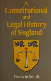 Tapa de Constitutional and Legal History of England