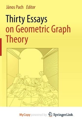 Tapa de Thirty Essays on Geometric Graph Theory