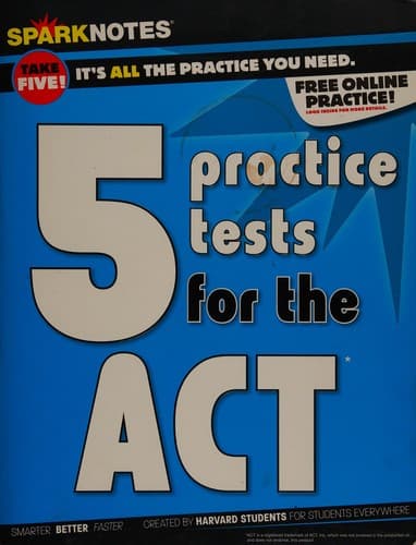 Tapa de 5 practice tests for the ACT