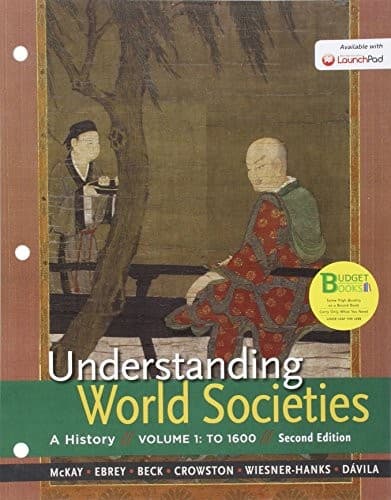 Tapa de Loose-leaf Version for Understanding World Societies 2e V1 & LaunchPad for Understanding World Societies 2e