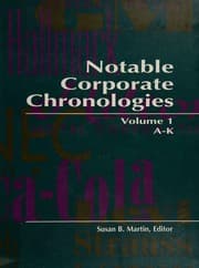Tapa de Notable Corporate Chronologies