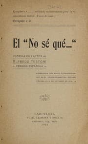 Tapa de El "No sé qué--"