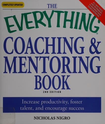 Tapa de The everything coaching and mentoring book