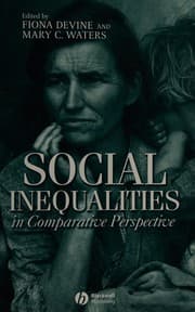 Tapa de SOCIAL INEQUALITIES IN COMPARATIVE PERSPECTIVE; ED. BY FIONA DEVINE
