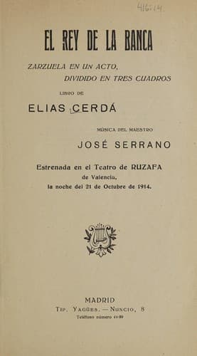 Tapa de El rey de la banca
