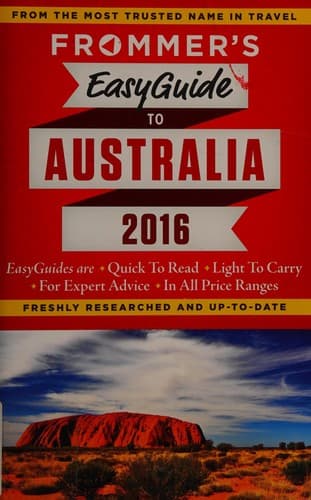 Tapa de Frommer's easyguide to Australia