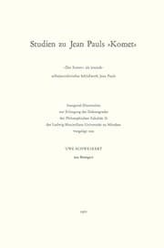 Tapa de Studien zu Jean Pauls "Komet"