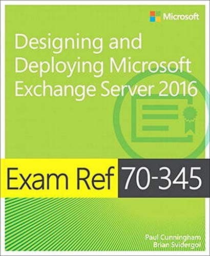 Tapa de Exam Ref 70-345 Designing and Deploying Microsoft Exchange Server 2016
