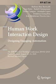 Tapa de Human Work Interaction Design. Designing Engaging Automation