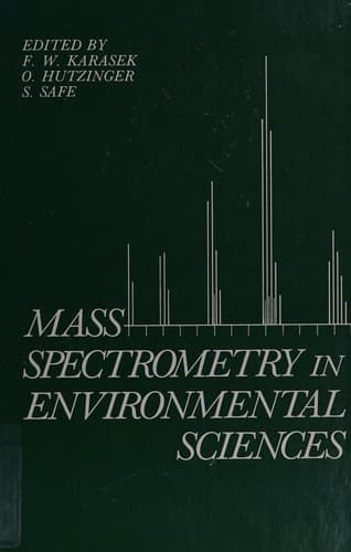Tapa de Mass spectrometry in environmental sciences
