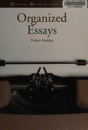 Tapa de Organized essays