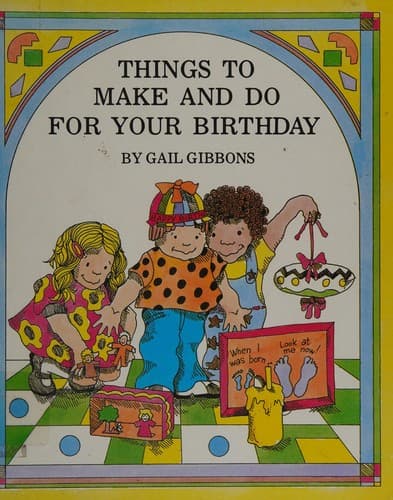 Tapa de Things to make and do for your birthday