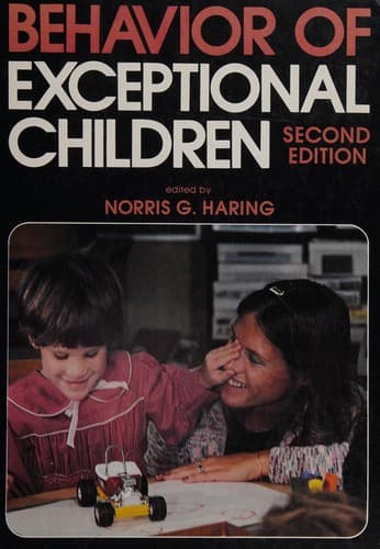 Tapa de Behavior of exceptional children